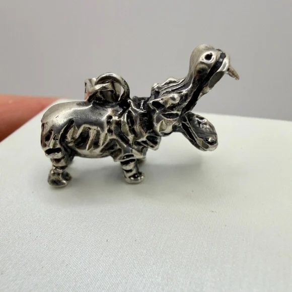Possible vintage TAXCO sterling silver Hippopotamus charm or pendant! - Picture 5 of 14